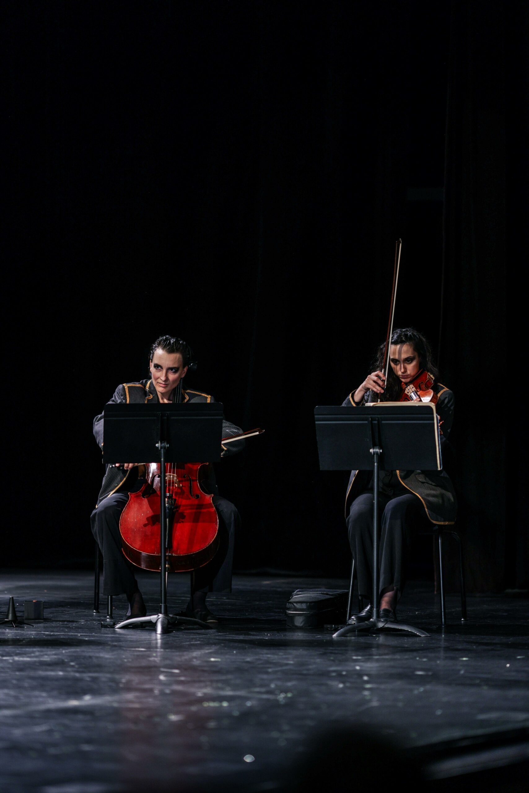 Birds Projet Festival Musica 2024 © Thaïs Breton Ensemble Maja Théâtre Musical Violoncelle Et Violon Clotilde Lacroix Apolline Kirklar